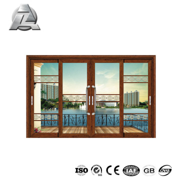 extruded aluminum three track sliding window frame